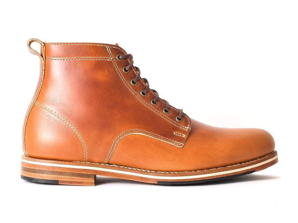 mens' leather lace up work boots