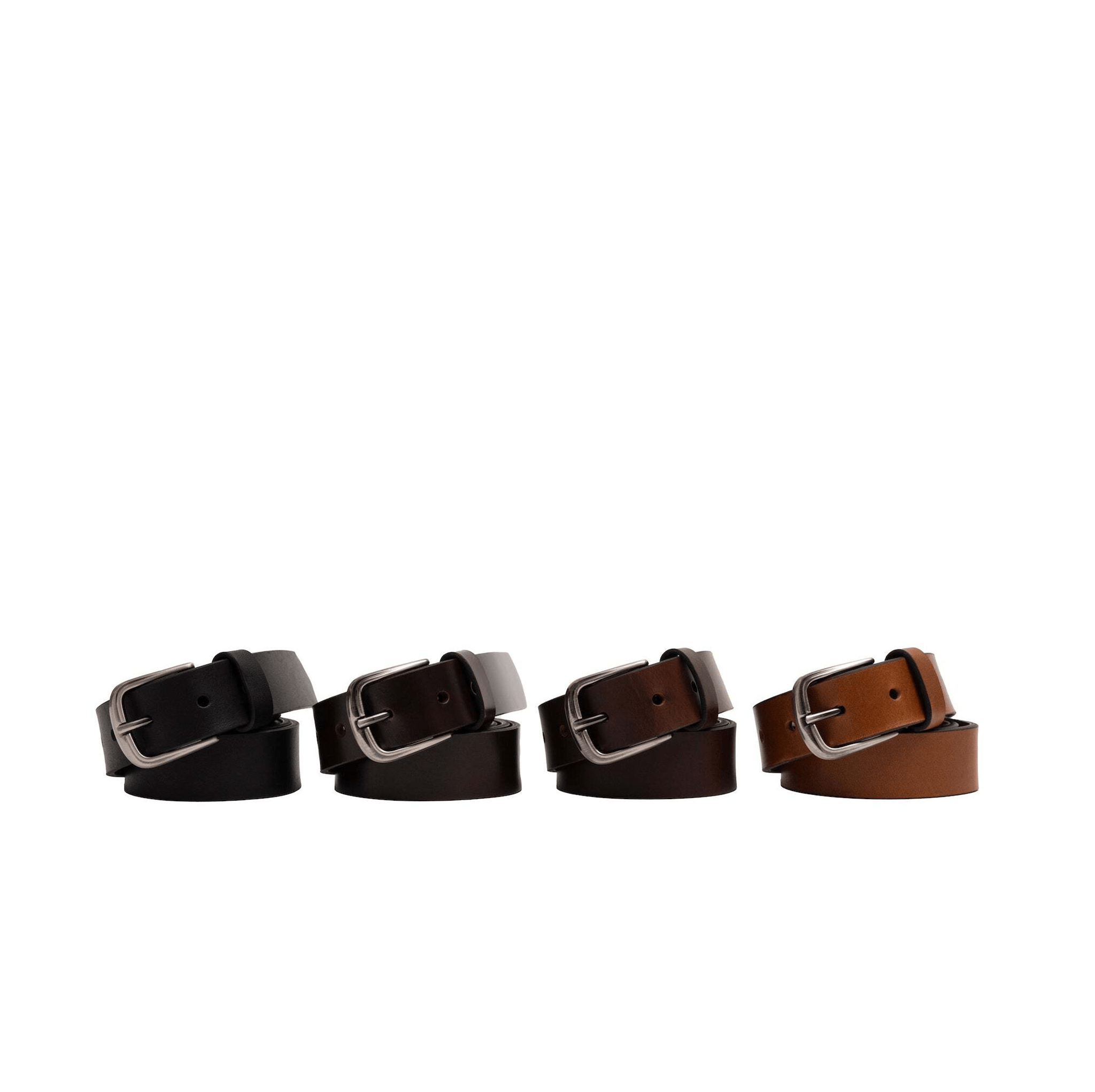 HELM Belts Silver Buckle Standard Width Belts